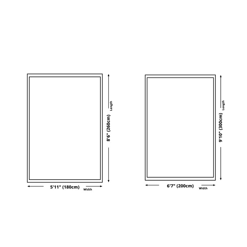 Contemporary Area Carpet Abstract Pattern Rug Polyester Non-Slip Carpet for Home Decor