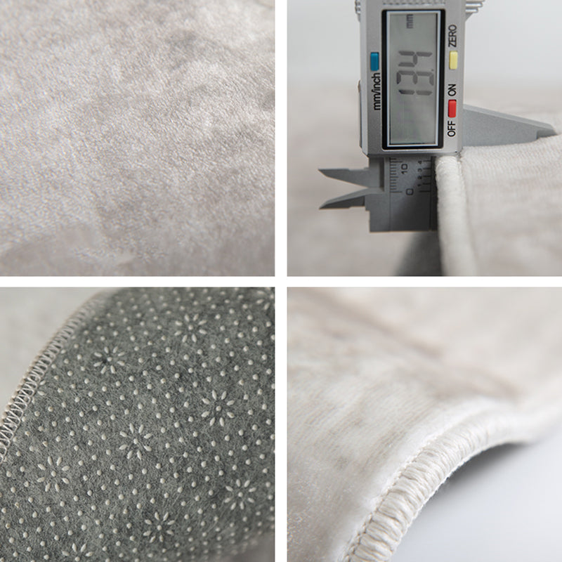 Grey Modern Area Carpet Tie-Dye Pattern Polyester Area Rug Anti-Slip Washable Rug for Home Decor