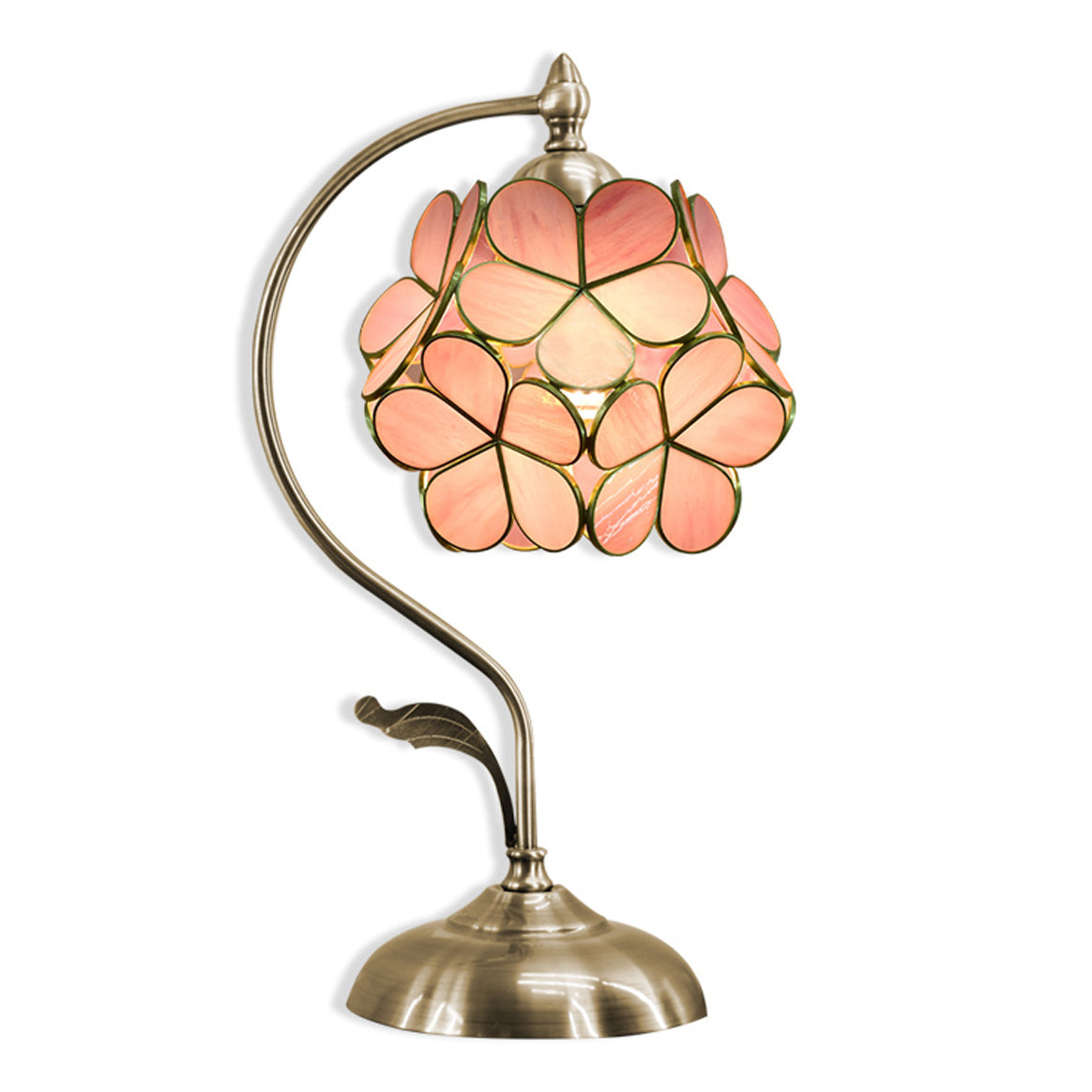 Lampe de table de nuit à fleur de fleur en cluster Tiffany Style Glass Nightstand lampe pour chambre à coucher
