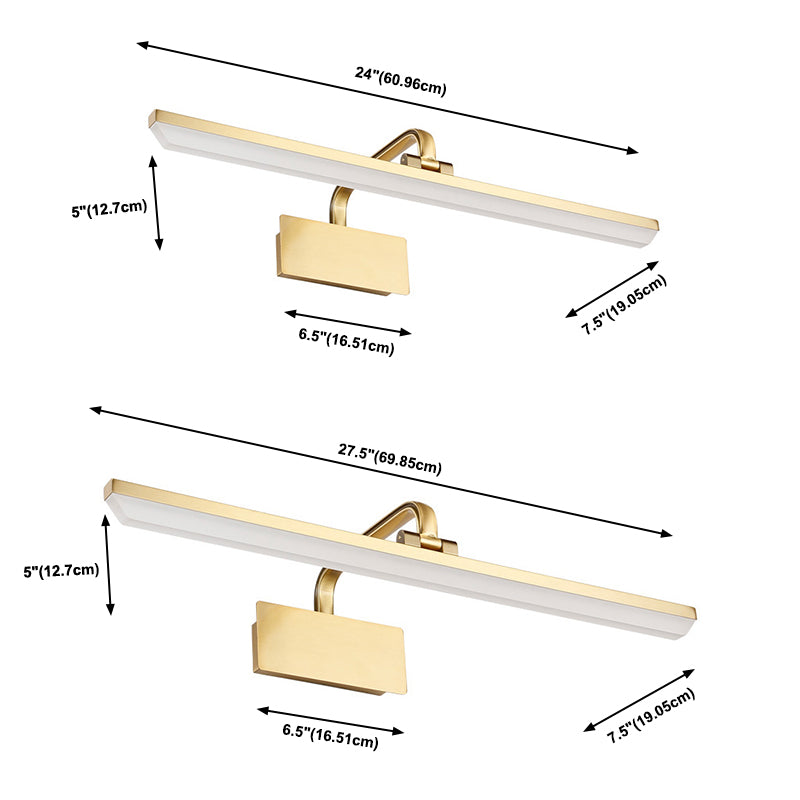Minimalismo posmoderno Luz de tocador de pared para baño