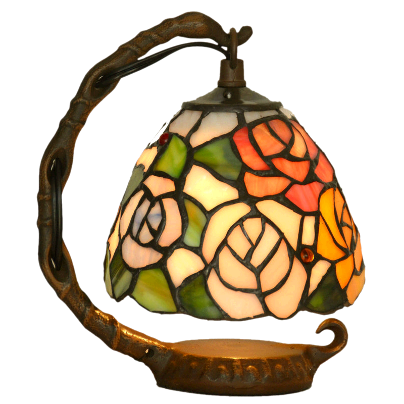 Tenue d'art tachée lampe de nuit ombragée