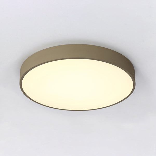 Circular Shape LED Ceiling Fixture Macaron Simple Living Room Acrylic Flush Light Fixture