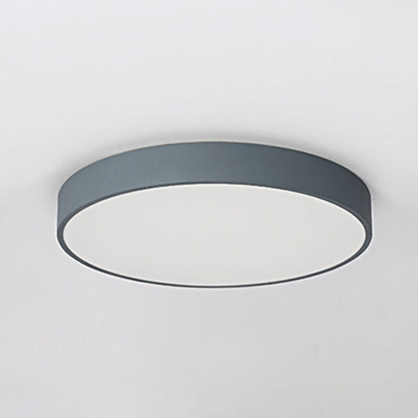 Circular Shape LED Ceiling Fixture Macaron Simple Living Room Acrylic Flush Light Fixture