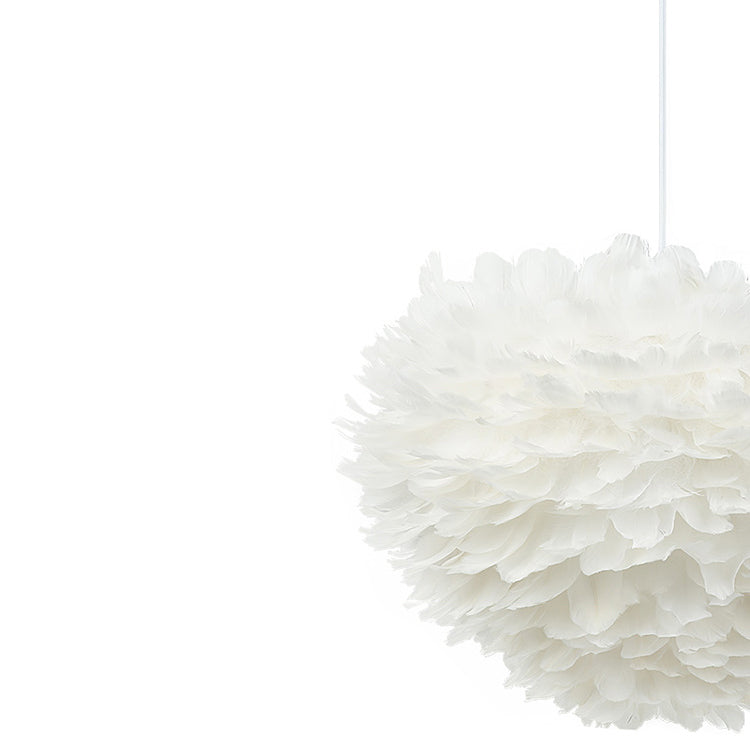 Lampada a sospensione piuma in stile moderno nordico a forma di piuma piuma lampada lampadario appeso per camera da letto