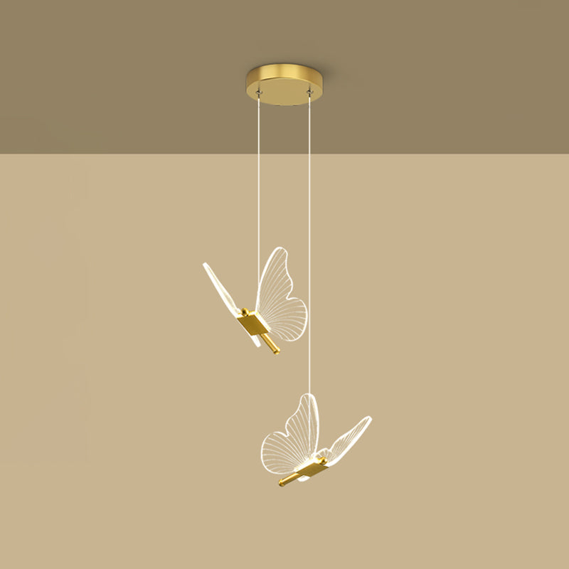LED Butterfly Schatten Anhänger Kronleuchter nordisch Luxusstil Schmetterlingsleuchte für Wohnzimmer
