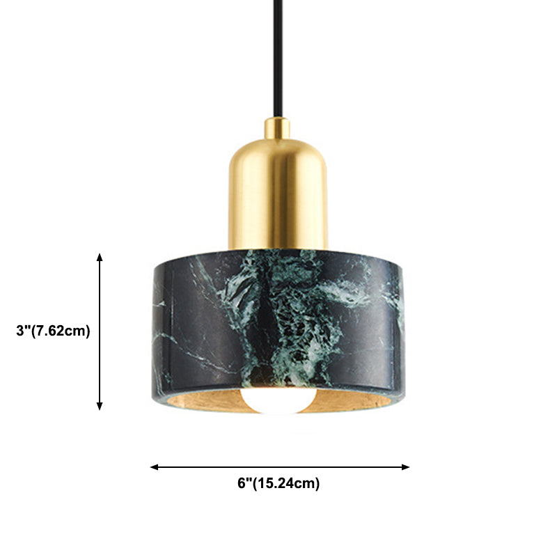 LED -LED -LED Pendelleuchten moderne Stone Metal Hanging Light für Bett