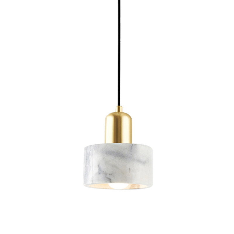 LED -LED -LED Pendelleuchten moderne Stone Metal Hanging Light für Bett