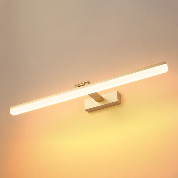 Specchio contemporaneo a LED LED Prononi leggeri con ombra acrilica per il bagno