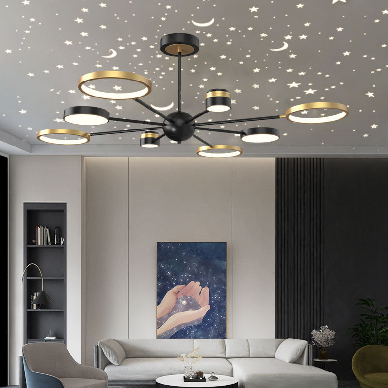 Metal LED Chandelier Lighting Fixture Modern Chandelier Pendant Light for Sitting Room
