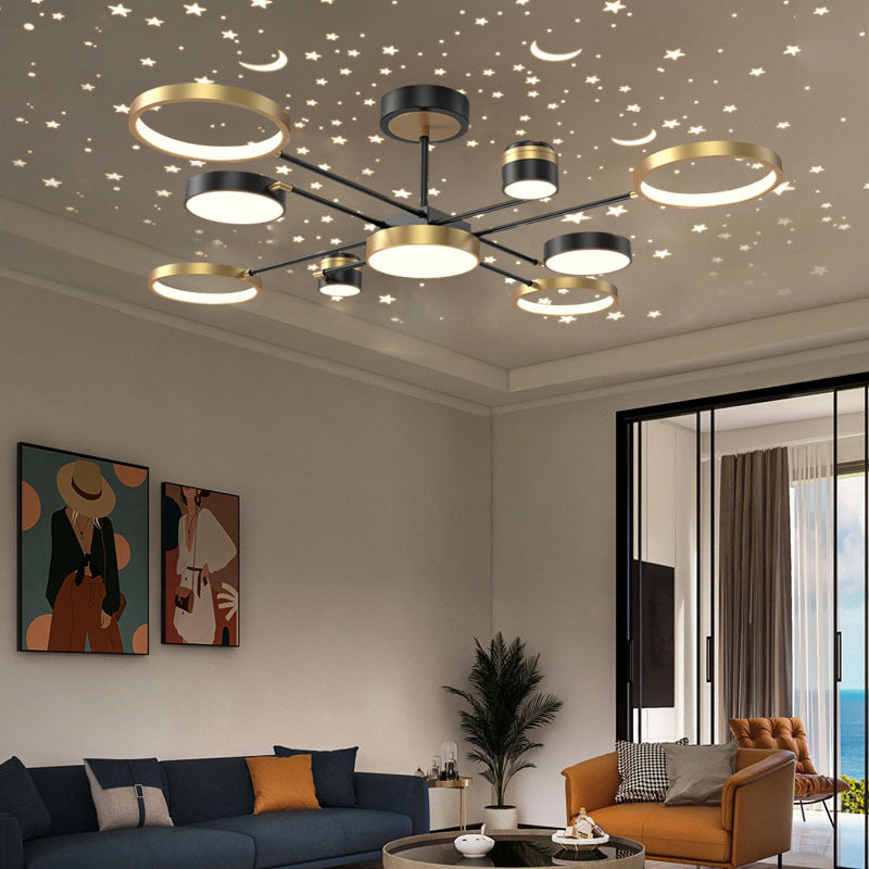 Metal LED Chandelier Lighting Fixture Modern Chandelier Pendant Light for Sitting Room