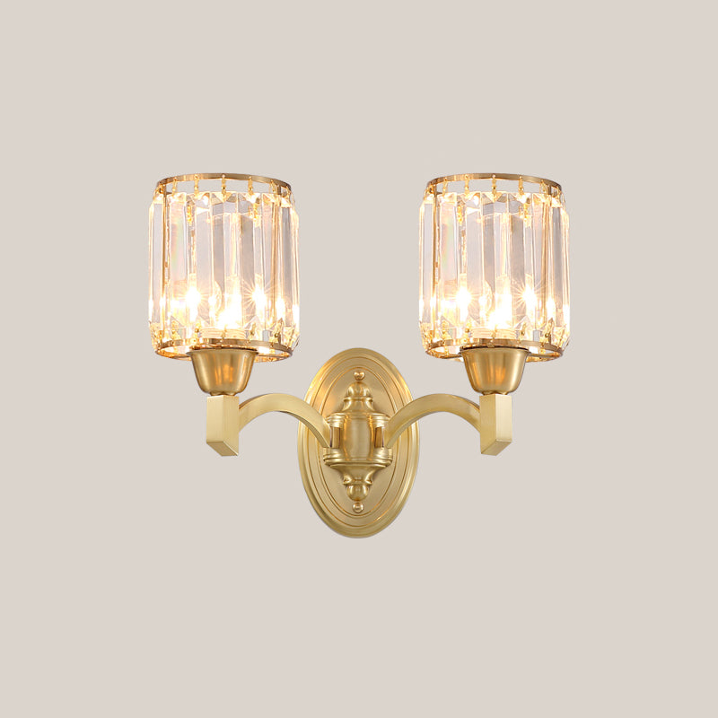 Lampada a parete in metallo con criminalità tamburo Postmodern a parete montata