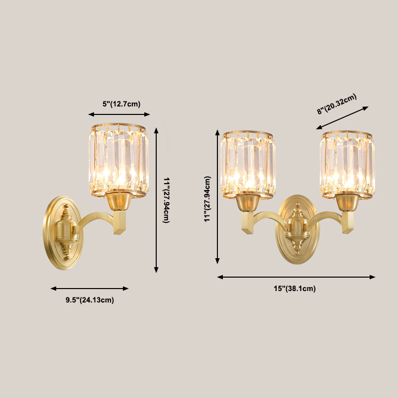 Lampada a parete in metallo con criminalità tamburo Postmodern a parete montata