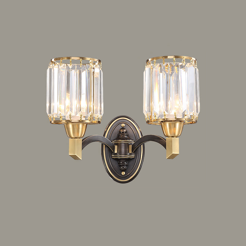 Lampada a parete in metallo con criminalità tamburo Postmodern a parete montata