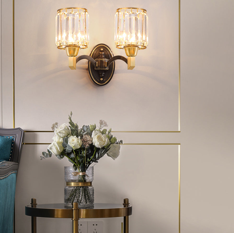 Lampada a parete in metallo con criminalità tamburo Postmodern a parete montata