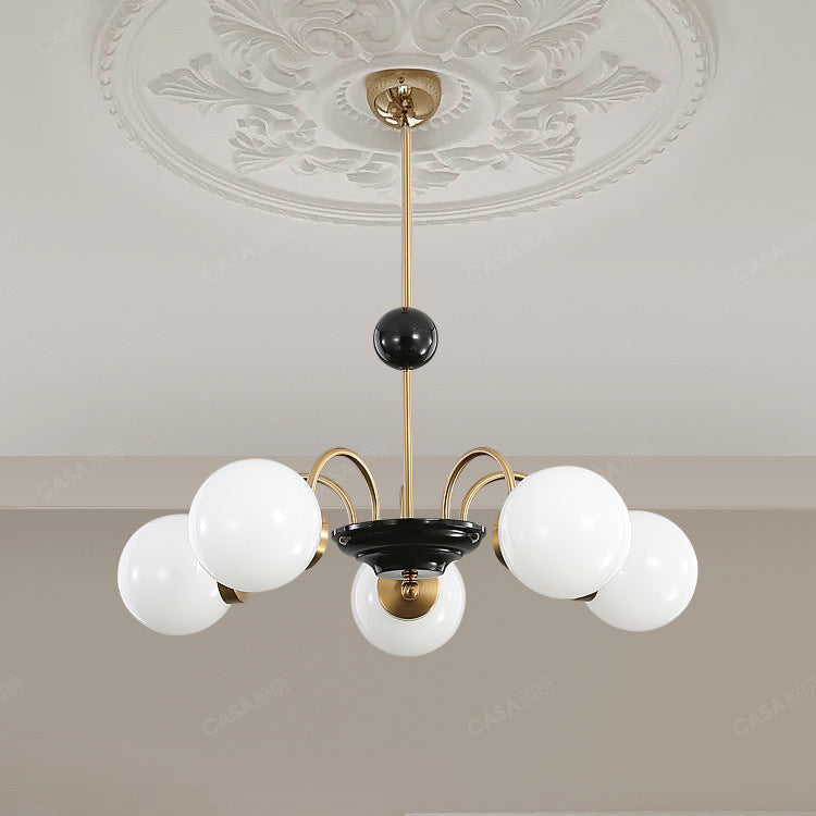 Modern Dining Room Lighting Glass Chandelier Light Fixtures Cafe Restaurant Hanging Chandelier