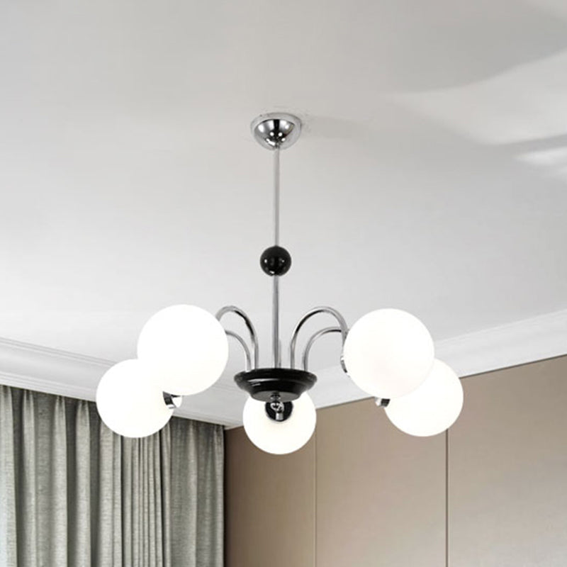 Modern Dining Room Lighting Glass Chandelier Light Fixtures Cafe Restaurant Hanging Chandelier
