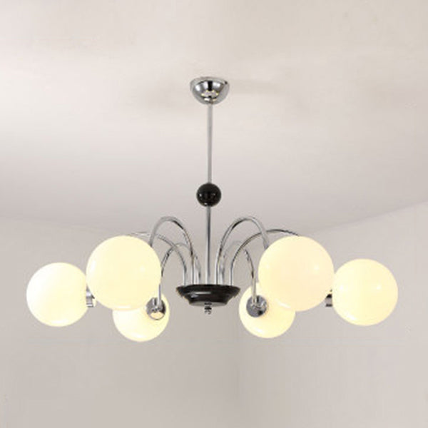 Modern Dining Room Lighting Glass Chandelier Light Fixtures Cafe Restaurant Hanging Chandelier