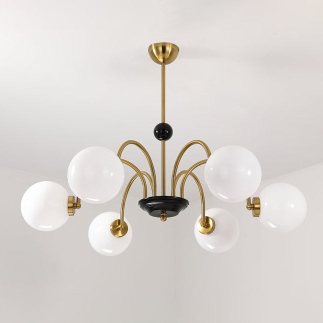 Modern Dining Room Lighting Glass Chandelier Light Fixtures Cafe Restaurant Hanging Chandelier