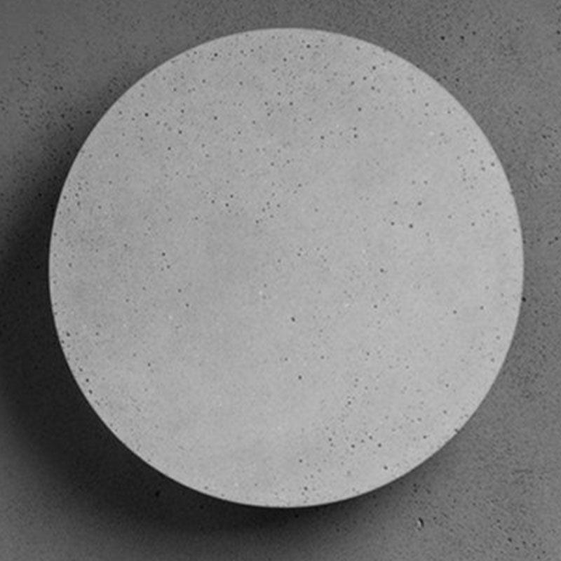 Lampada a parete circolare Moderna lampada montata a parete a 1 luce con tonalità di cemento