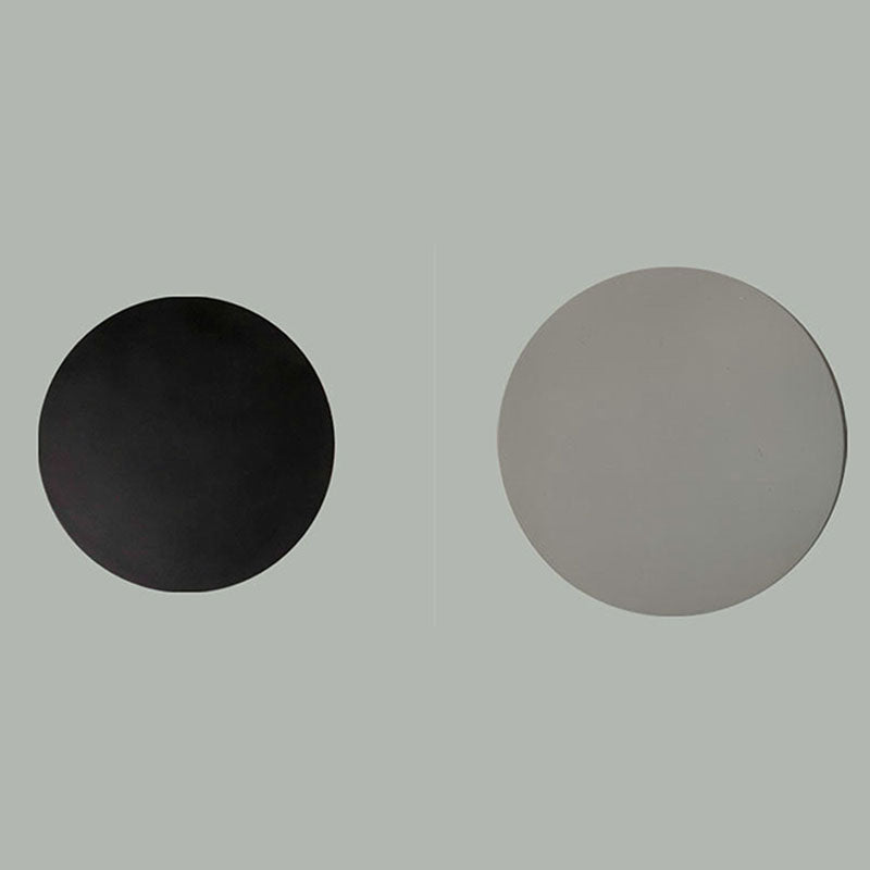 Lampada a parete circolare Moderna lampada montata a parete a 1 luce con tonalità di cemento