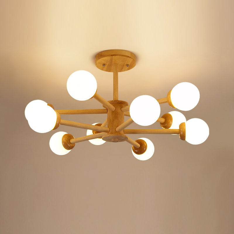 Hölzerne Lampenanhänger Kronleuchter Decke Hängende Leuchte für den Salon