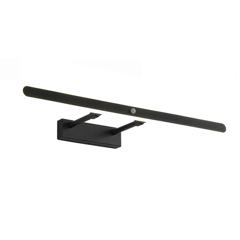 Minimalist 1-Light Linear Mirror Front Lamp Acrylic Shade LED Bathroom Wall Mounted Light Fixture