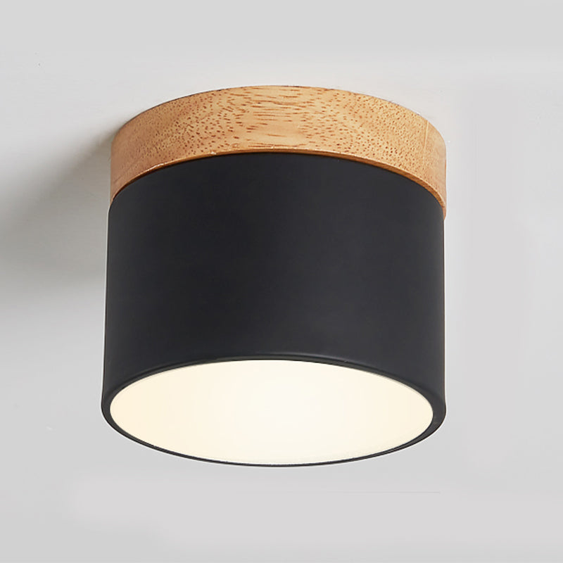 Modern Macaron Mini Surface Mounted Ceiling Lamp Living Room Bedroom LED Spot Panel Light