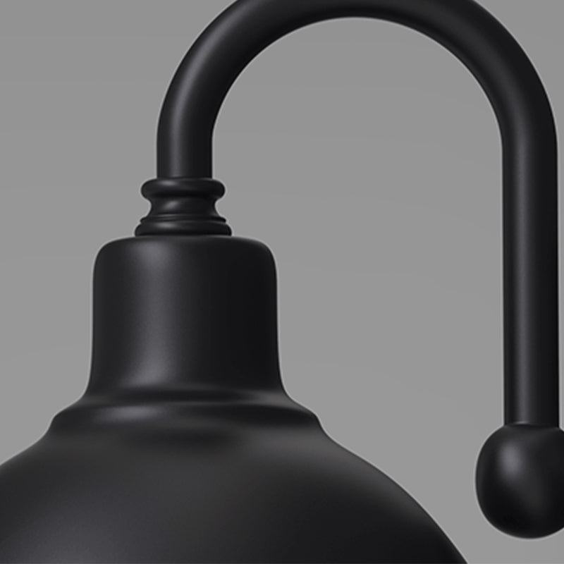 Schwarz 1 leichte Leuchten leichte industrielle Eisenzierpanzer Wandlampe für den Freien im Freien