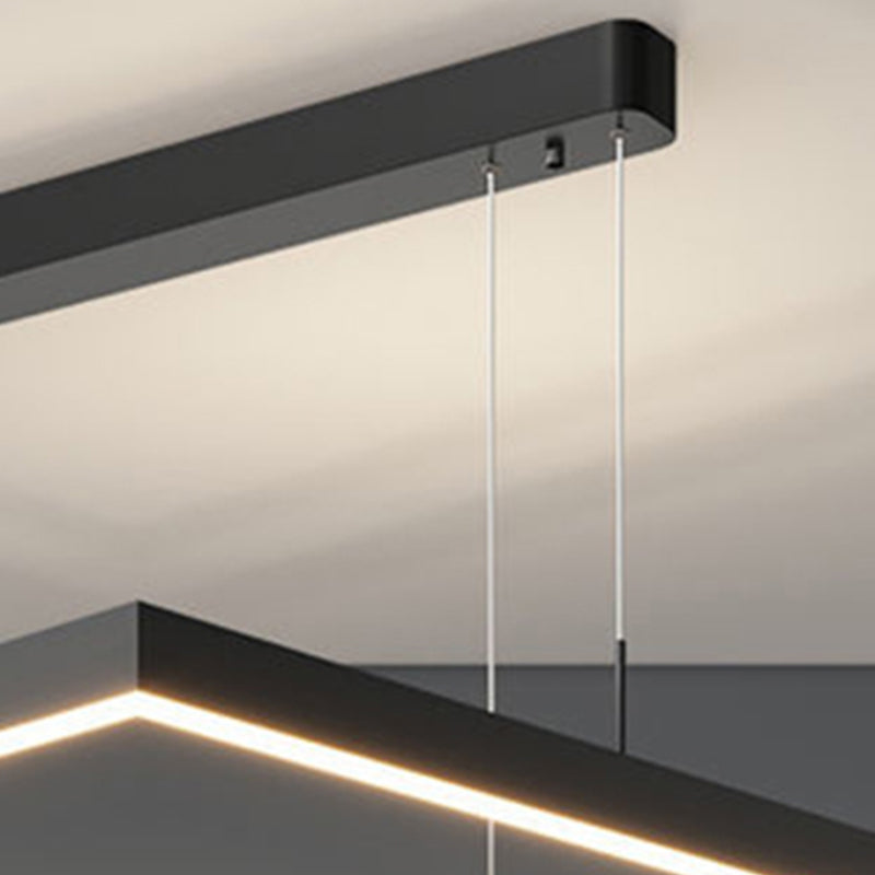 Modern Square Shape Chandelier Light Fixtures Restaurant Hanging Chandelier for Sitting Room