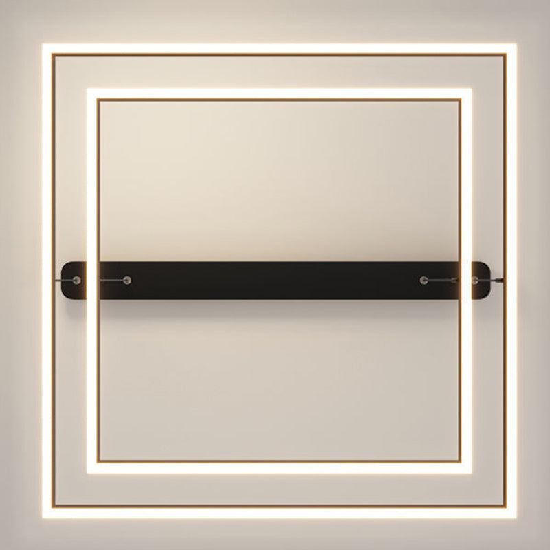 Rectangular Contemporary Chandelier Light Fixtures Restaurant Hanging Chandelier with Acrylic Shade