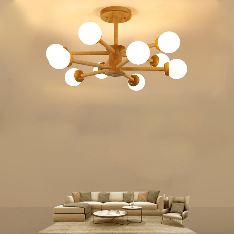 Creative Simplicity Wooden Pendant Lighting for Drawing Room Coffee Shop