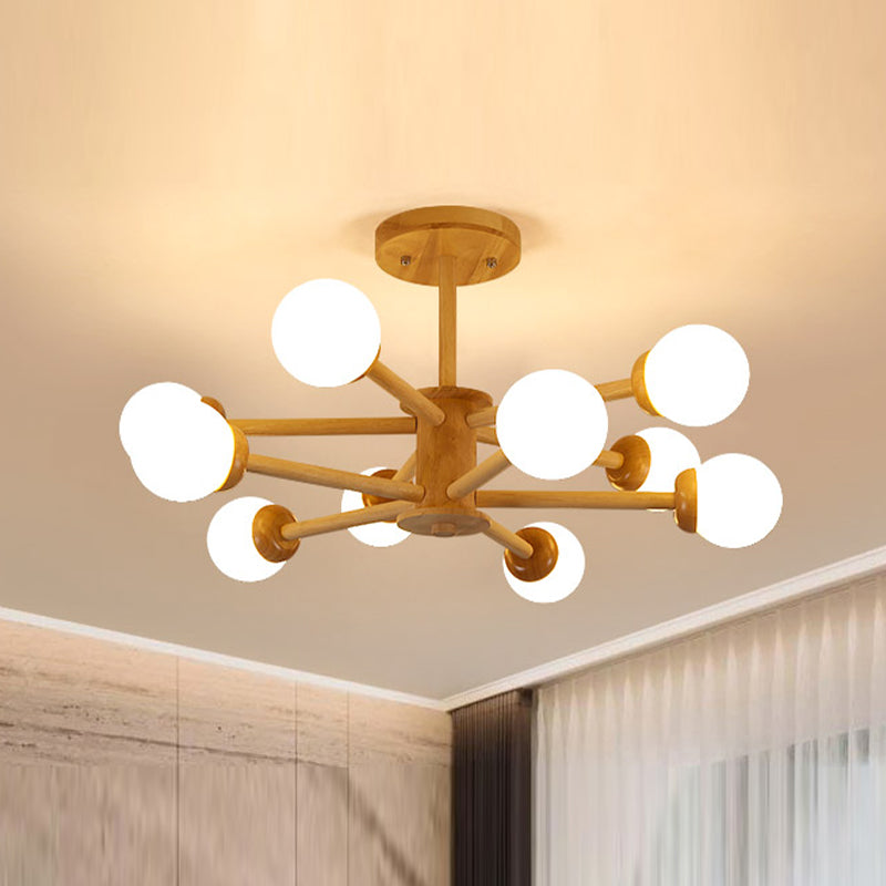 Creative Simplicity Wooden Pendant Lighting for Drawing Room Coffee Shop