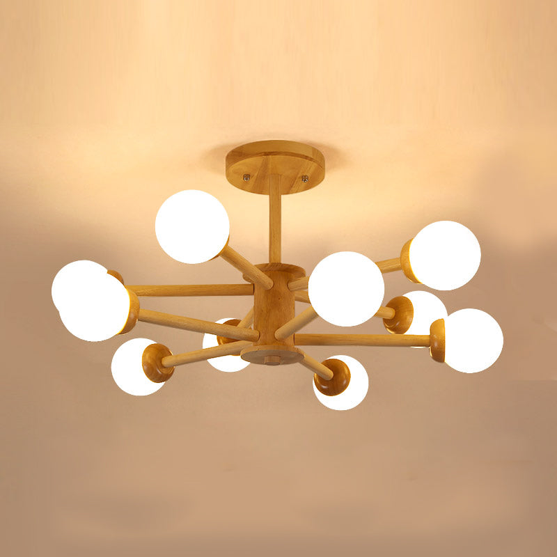 Creative Simplicity Wooden Pendant Lighting for Drawing Room Coffee Shop