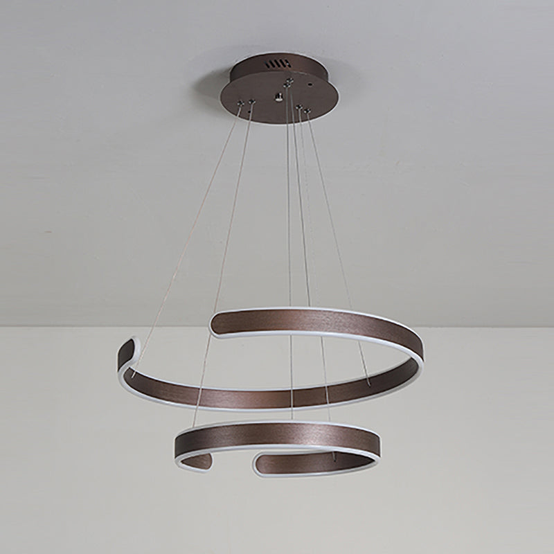 Simplicità creativa Luce a sospensione multistrato per caffetteria da salotto