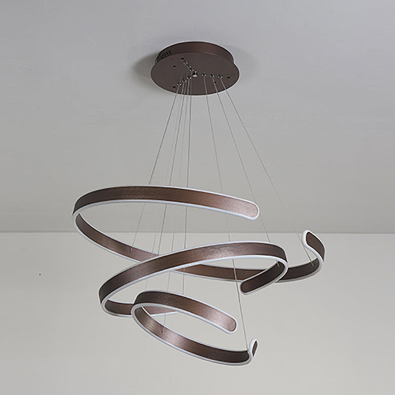 Simplicità creativa Luce a sospensione multistrato per caffetteria da salotto