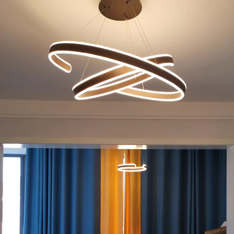 Simplicità creativa Luce a sospensione multistrato per caffetteria da salotto