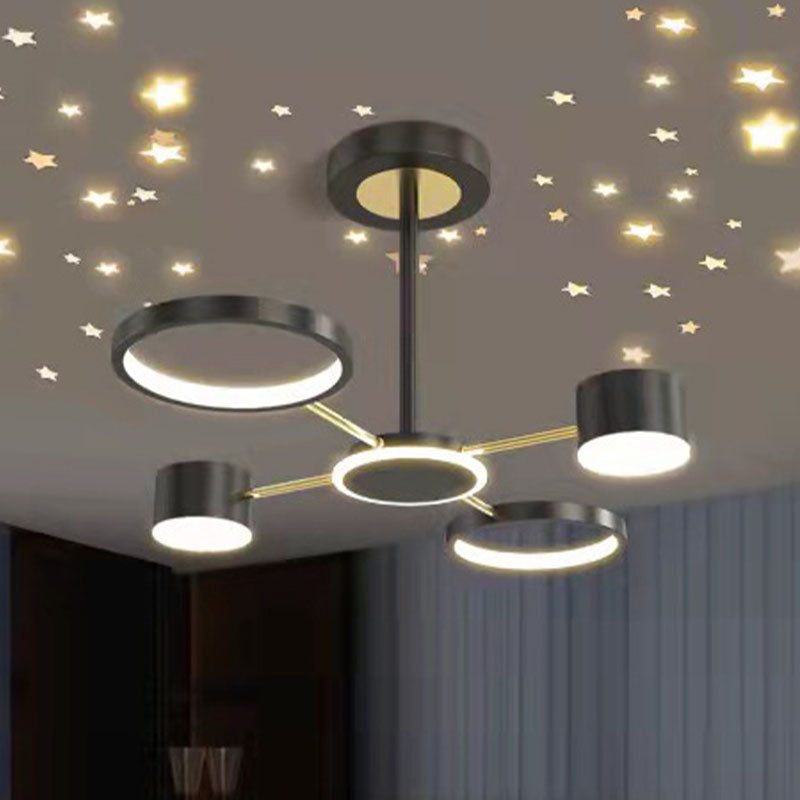 LED Metal Chandelier Lighting Fixture Modern Chandelier Pendant Light for Sitting Room