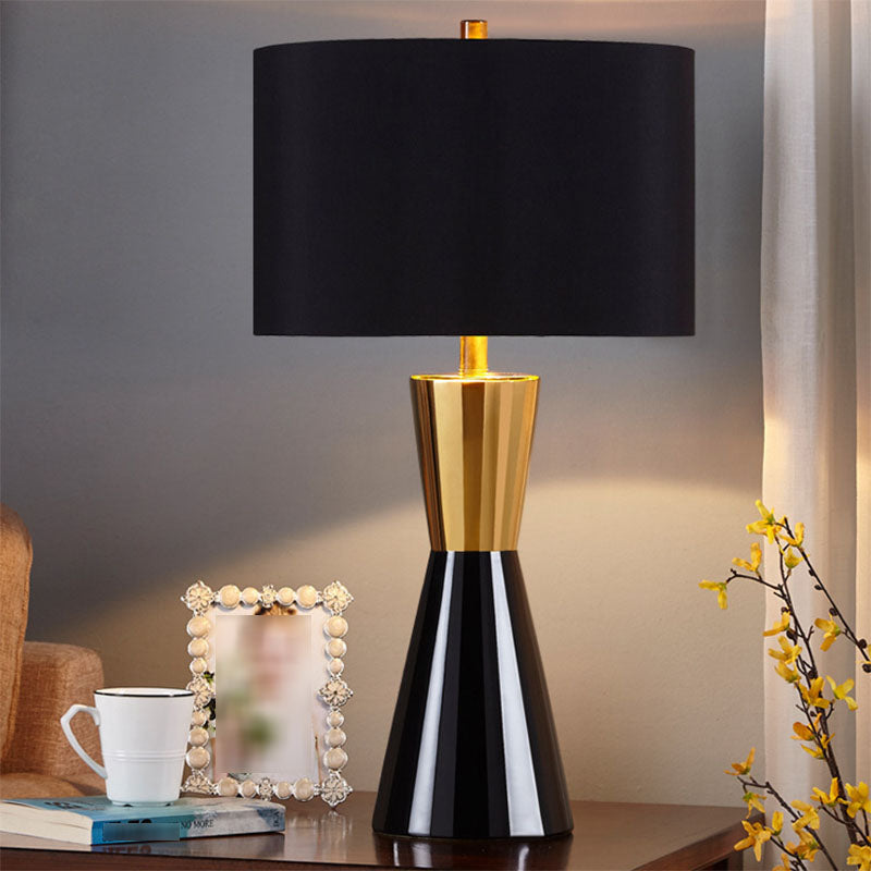 Black-gold Metal Single Head Postmodern Table Lamp for Bedroom Living Room Nightstand Lamps