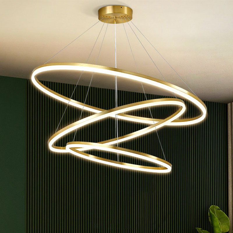 Lámpara colgante de techo de lámpara colgante de múltiples capas para el salón