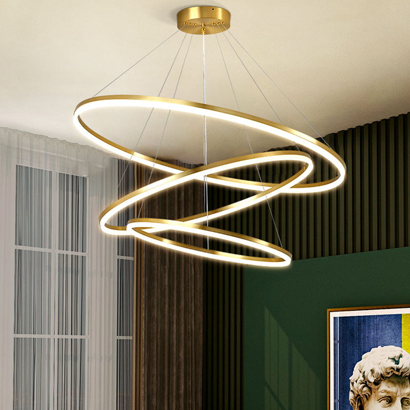 Lámpara colgante de techo de lámpara colgante de múltiples capas para el salón