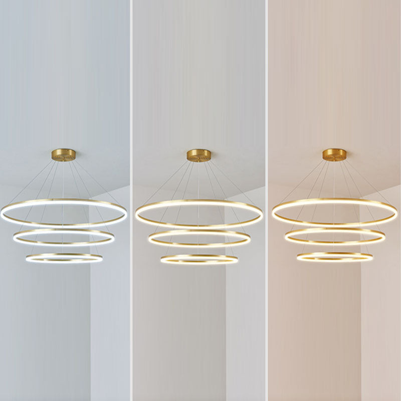Lámpara colgante de techo de lámpara colgante de múltiples capas para el salón
