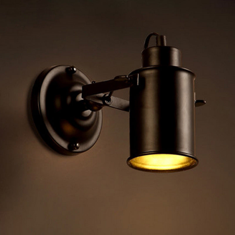 Einzigartige Schattenleuchte Industrial Style 1 Lichtmetall Wandleuchte Leuchte in Schwarz