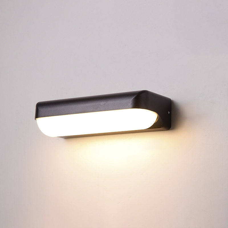 Moderna lampada a parete ovale in alluminio Light Sconce Light per balcone