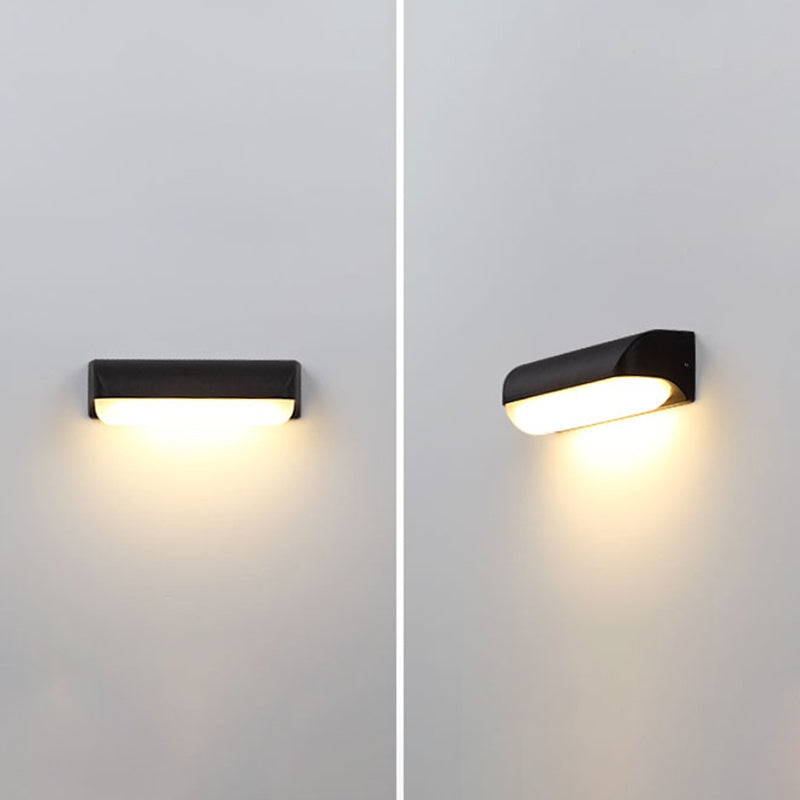 Moderna lampada a parete ovale in alluminio Light Sconce Light per balcone