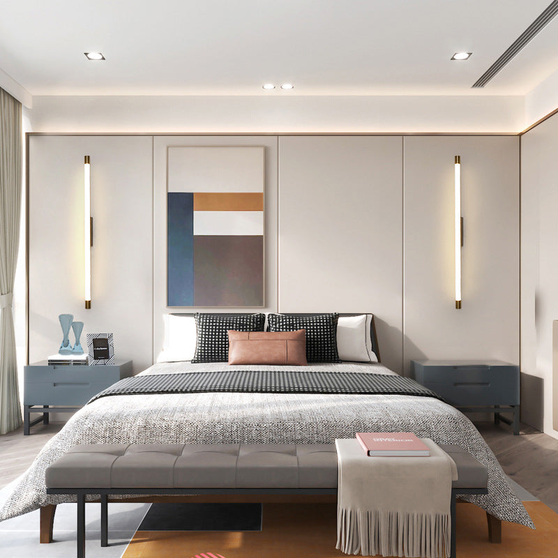 Acrylic Linear Wall Lamp Sconce Modern Sconce Light Fixture for Bathroom