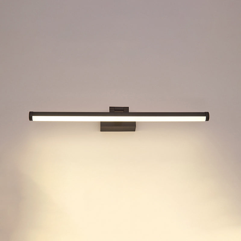 Linear Sconce Lights Modern Wall Lamp Metal 1 Light Sconce Light Fixtures in Black Finish