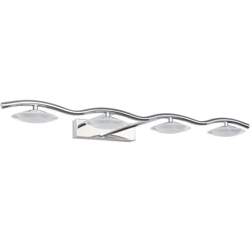 Chrome Wall Lamp Sconce Modern Acrylic Sconce Light Fixture for Bathroom