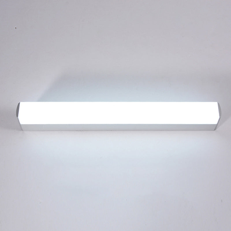 Modern Vanity Sconce Lights Silver 1-Light Wall Lighting Fixture for Bathroom