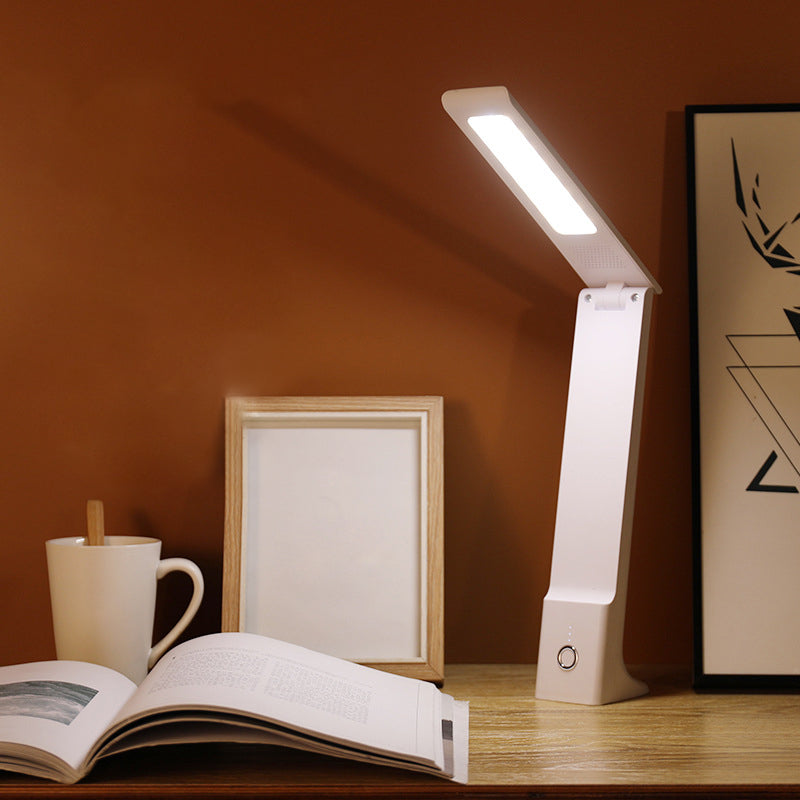 Moderne Lesetischlampe 1-Licht-Rechteck-Tischlicht mit USB-Anschluss