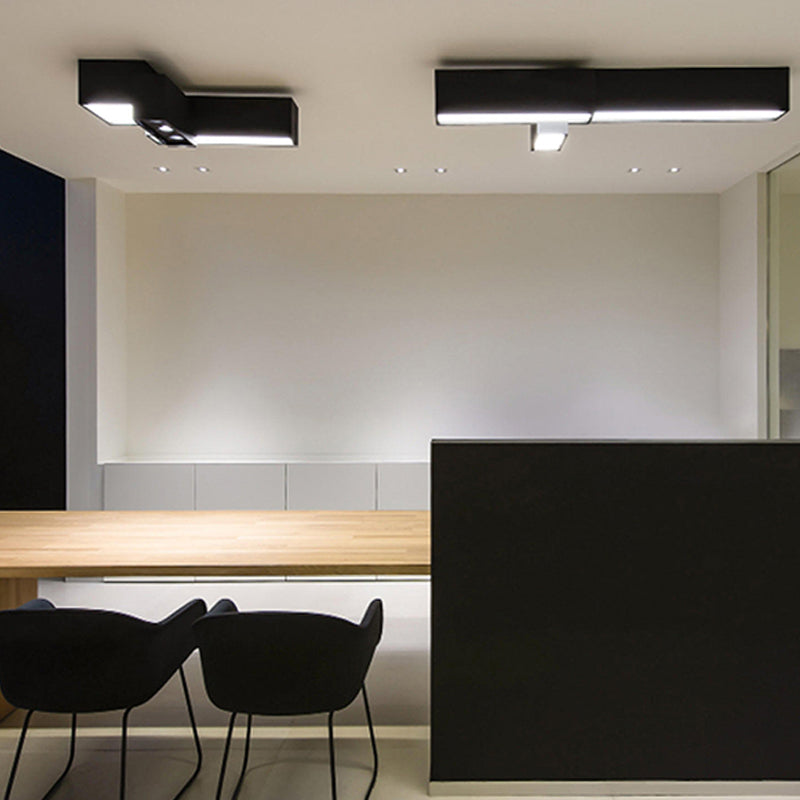 Modern Style Flush Mount Ceiling Light Fixture with Iron Art for Living Room